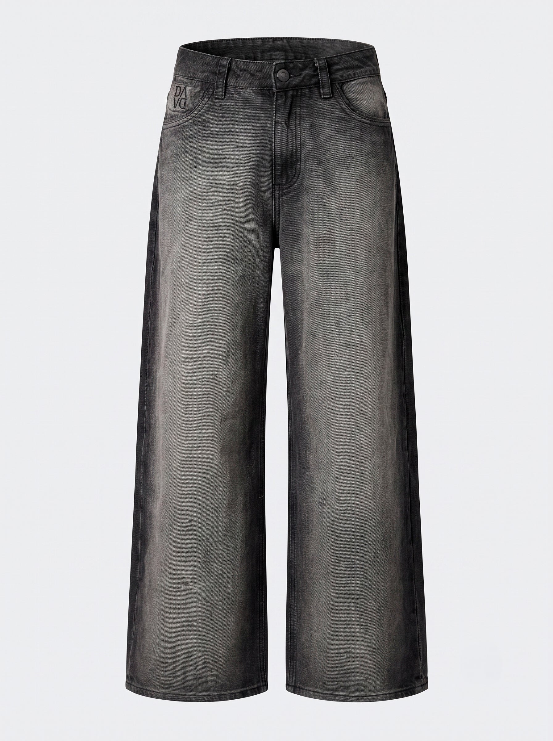 Jean gris wide leg Black Silver de DAVD en imagen de producto, silueta amplia y acabado denim gris.